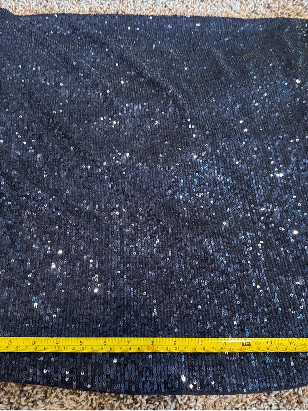Guess Marciano Moonlight Tunic Dress Navy Blue Sequin Dolman Sleeve M NEW $228 - Picture 12 of 12